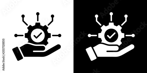 Konstfotografi Service Provider Icon Set Multiple Style Collection