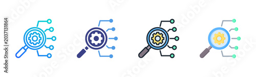 Root Cause Icon Set Multiple Style Collection