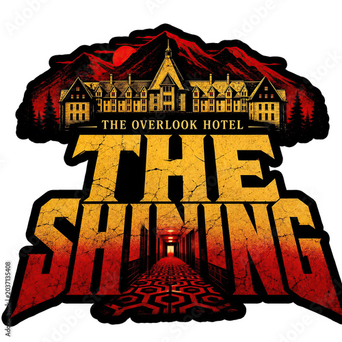 The Shining Carpet Pathway Retro Sticker