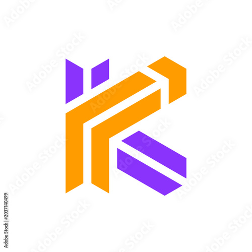 Letter K arrow modern logo design