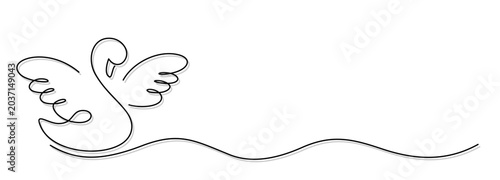 The swan symbol with long wave. 
