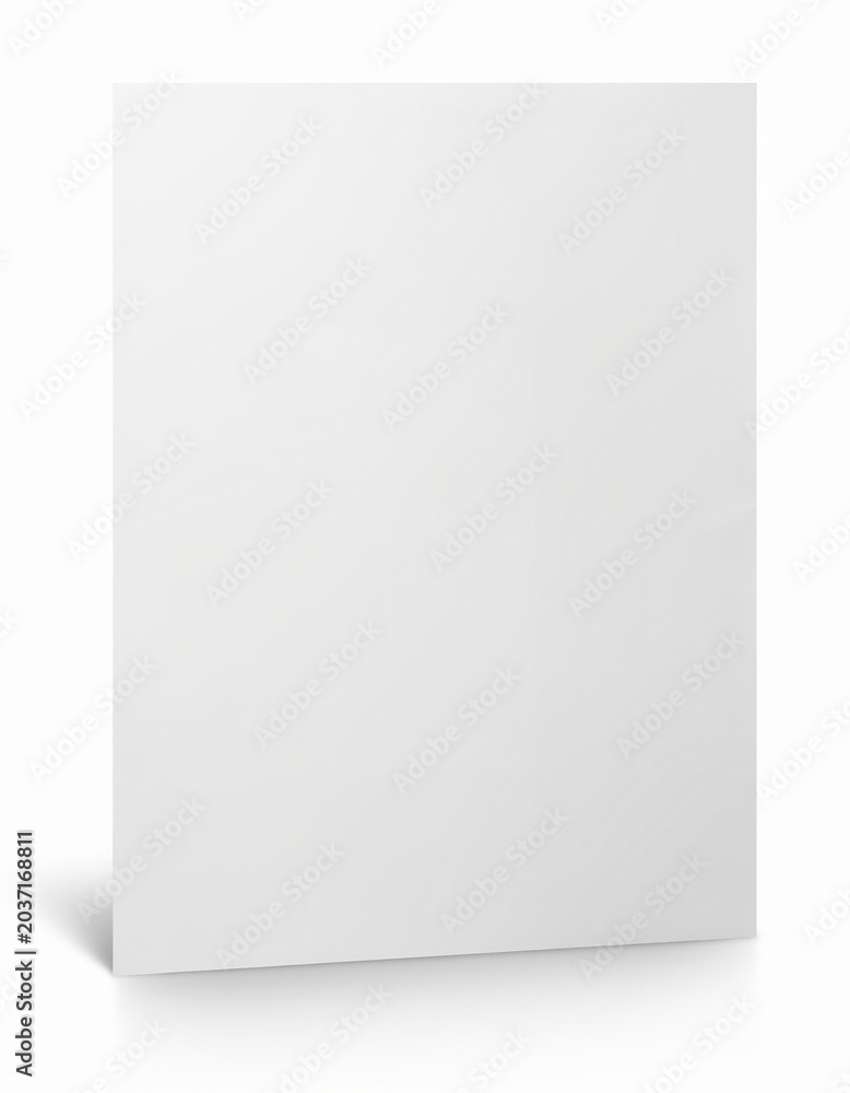 Fototapeta premium Blank Vertical White Paper Poster Mockup