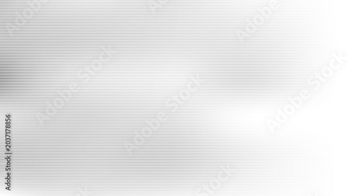 Foto Horizontal gray lines stretch across a bright white surface in this industrial vector background, featuring vertical light gradients that mimic a brushed aluminum metal texture