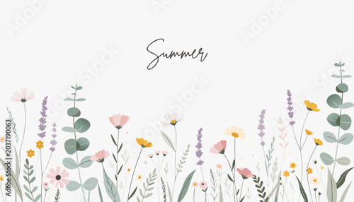 floral background with flowers