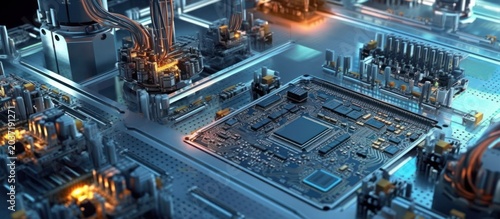 Experience the precision of the future with cutting-edge automated electronic manufacturing.