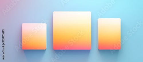 A clean and vibrant 3D composition perfect for modern digital displays and creative presentations.