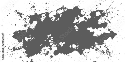Abstract Black Ink Splash Background With Grunge Paint Splatter Texture And Modern Artistic Design