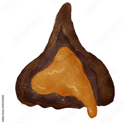 chocolate candies water color illustration Hand drawn , Concept of Sweet Treats, Dessert, Candy, and Artistic Food Representation
