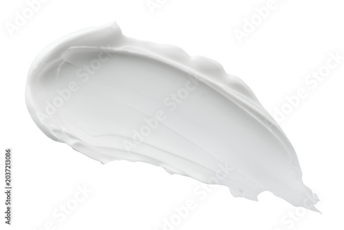 Fotografía Creamy body butter swatch isolated on transparent background