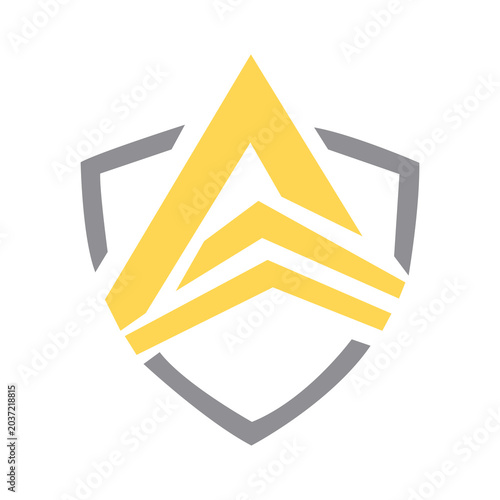 Letter A logo design illustration vector art