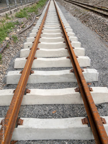 Railway Track with Concrete Sleepers — Infrastructure Construction Perspective