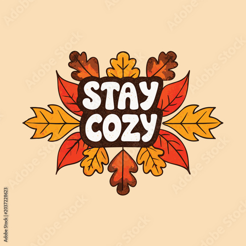 cozy autumn aesthetic typography