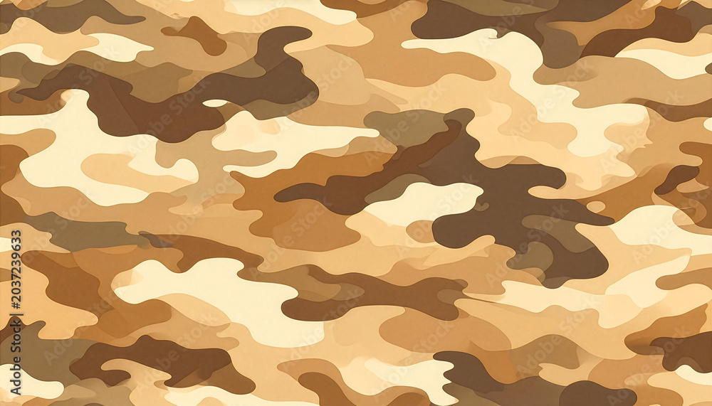 Fototapeta premium Desert Camouflage Pattern Background 02