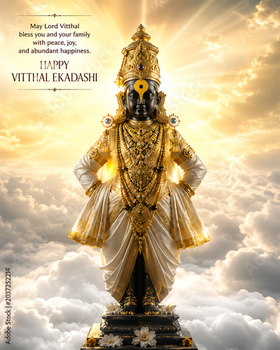 Ashadhi Ekadashi Pandharinath Hari Vitthal Vithoba Pandurang Pandharpur Vitu Mauli Mauli Rakhumai Artwork