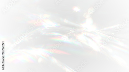 Cuadro en lienzo Elegant rainbow overlay with soft glowing blur, futuristic crystal rays and magi