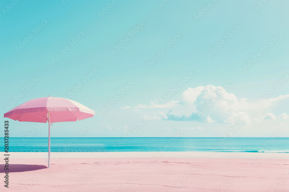 Fototapeta premium sunny summer beach season concept.