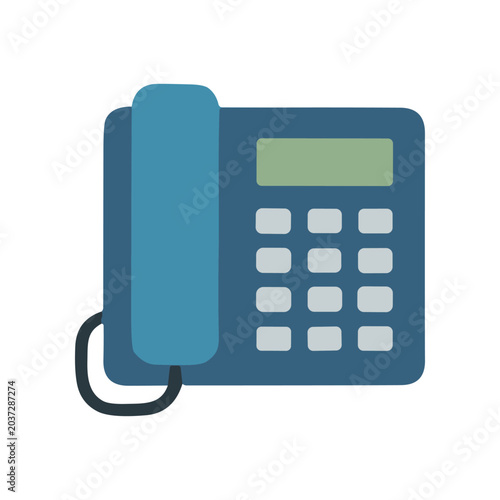 Schilderij op canvas Office Landline Telephone Device.