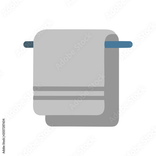 Fotografia Towel on a Towel Rack.