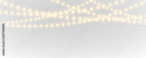 Foto Bright glowing bulbs decorate borders