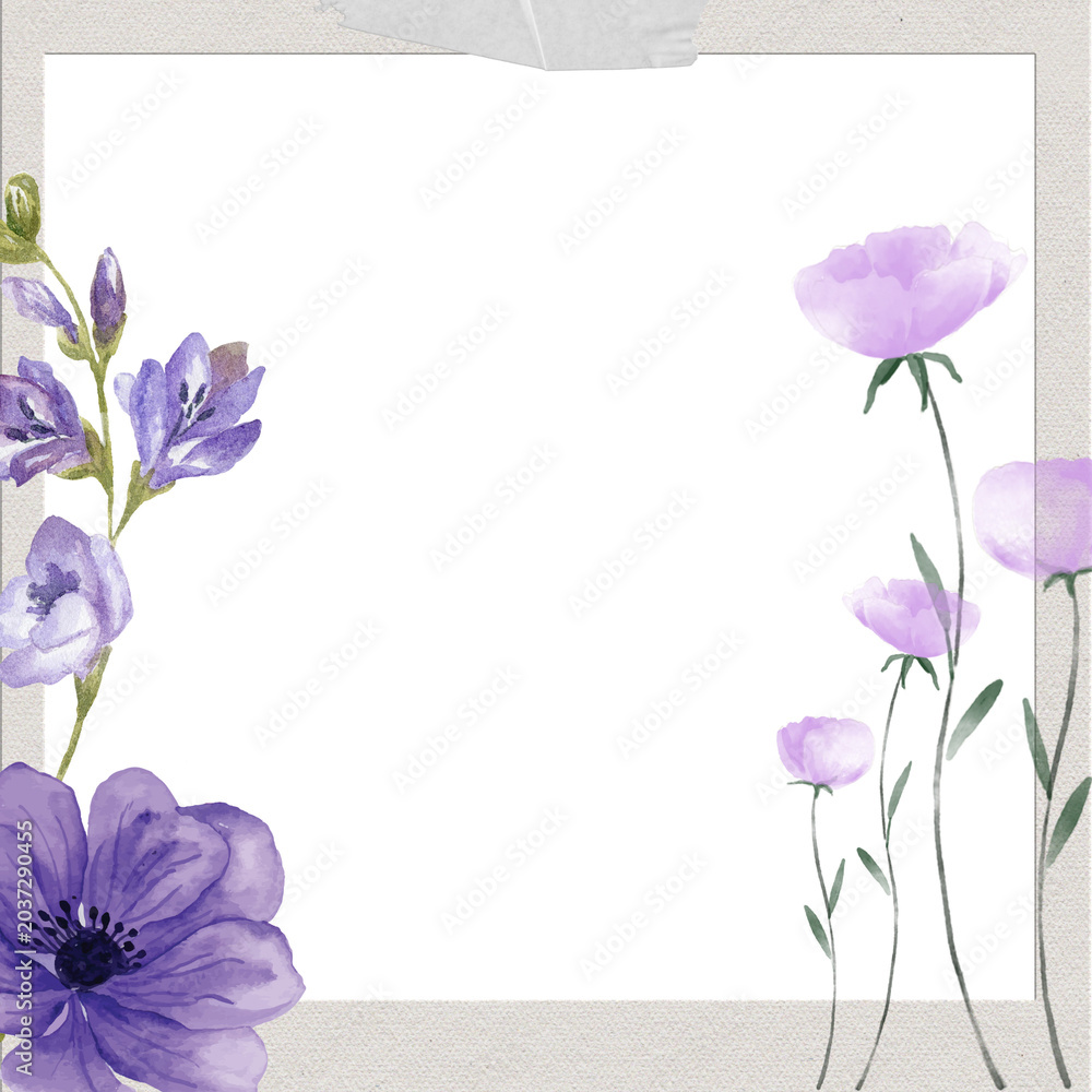 Fototapeta premium violet flowers on a wooden background