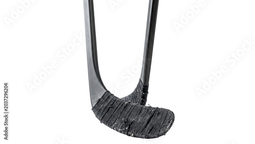 Photography Broken hockey stick blade on transparent background
