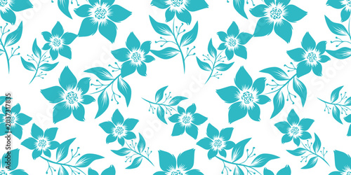Floral pattern. Pretty flowers on white background. Printing with small multicolor flowers. Ditsy print. Seamless vector texture. Spring bouquet.