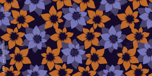 seamless pattern with flowers