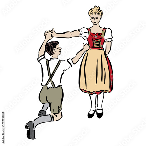 Trachten Tänzer beim Trachtenfest 2026