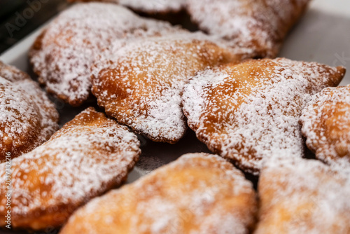 Obraz na plátně Cassatelle, Sicilian ricotta pastries, Mazara del Vallo, free municipal consorti