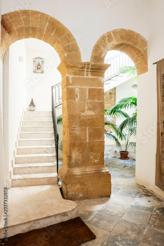 Canvastavla interior of a palatial house, Kasbah of Mazara del Vallo – Arab quarter, free mu