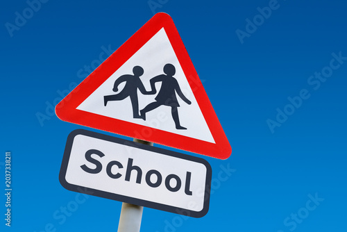 School Children Crossing Sign, United Kingdom