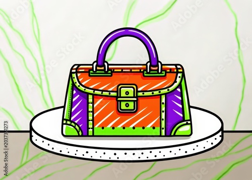 Colorful Handbag Illustration