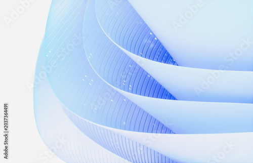 Fotografía Abstract flowing wave layered with futuristic digital data pattern