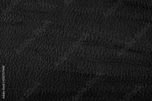 Canvas Print Macro shot of rough black texture surface
