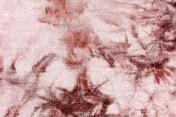 Close up of tie dye fabric texture