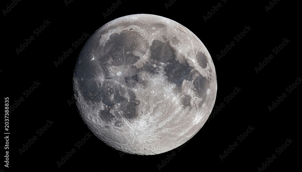 Obraz premium High Resolution Moon With Photorealistic Surface And Tonal Lunar Details Isolated On A Transparent Background