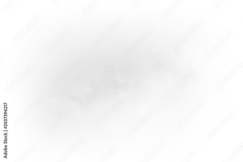 Fototapeta premium White vapor smoke cloud with smooth texture isolated transparent PNG