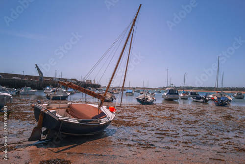 low water time by Gorey Harbour, Jersey Island, UK