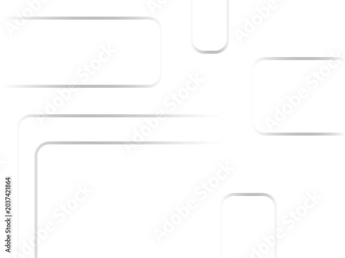 Tableau sur toile Elegant high-key minimalist background with clean neomorphic look featuring soft debossed white panels