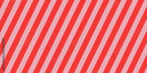 Tableau sur toile Red and white diagonal stripe pattern a repeating vector design
