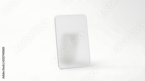 Isolated empty retail price tag mockup for store sales marketing promotion display pricing information blank template