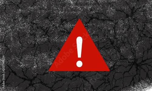 red warning sign