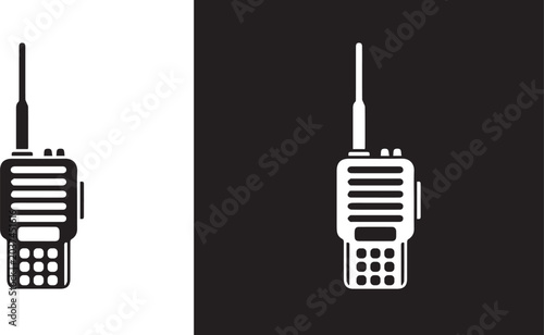 Tableau sur toile Walkie Talkie Radio Icon Communication Device
