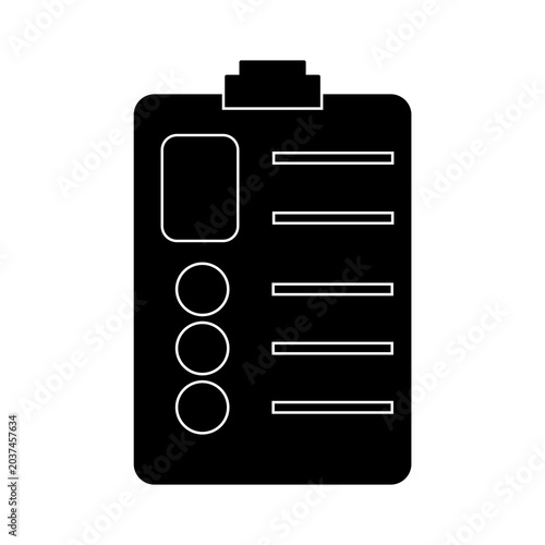 production check sheet icon symbol