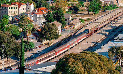 The scenic railway station in Split, Croatia.