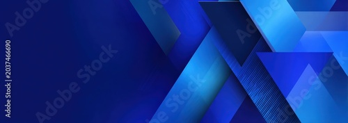 Abstract geometric blue background with sharp angles and gradients