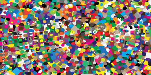 Canvas Print Red disco ball mosaic vector background