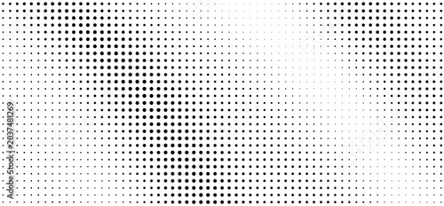 Konstfotografi Black halftone dot wave pattern
