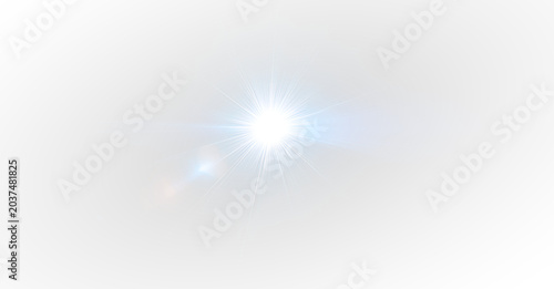 Bling abstract light glow sunbeam lens flare summer art.