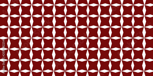 Canvastavla Abstract Red White geometric seamless pattern Repeating background